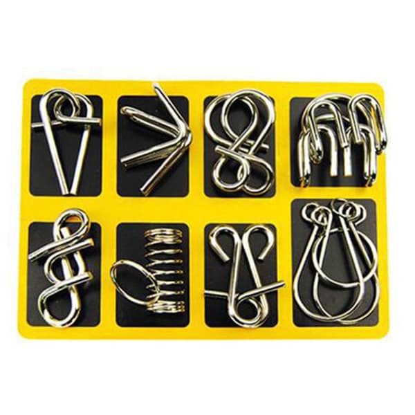Metal Wire Puzzle IQ Test Mind Game Brain Teaser Magic Trick Toy