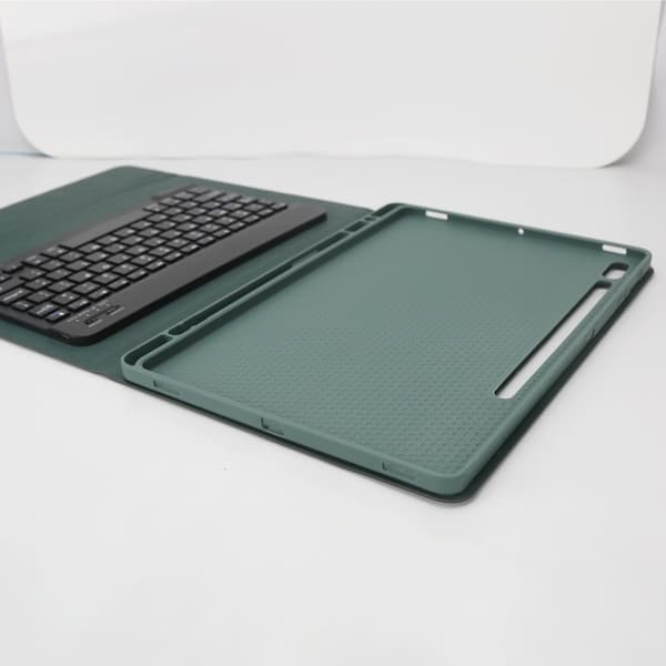 Bluetooth Keyboard Case + Keyboard Compatible with Samsung Galaxy Tab S8+/S8 Plus 12.4 inch - Dark Green