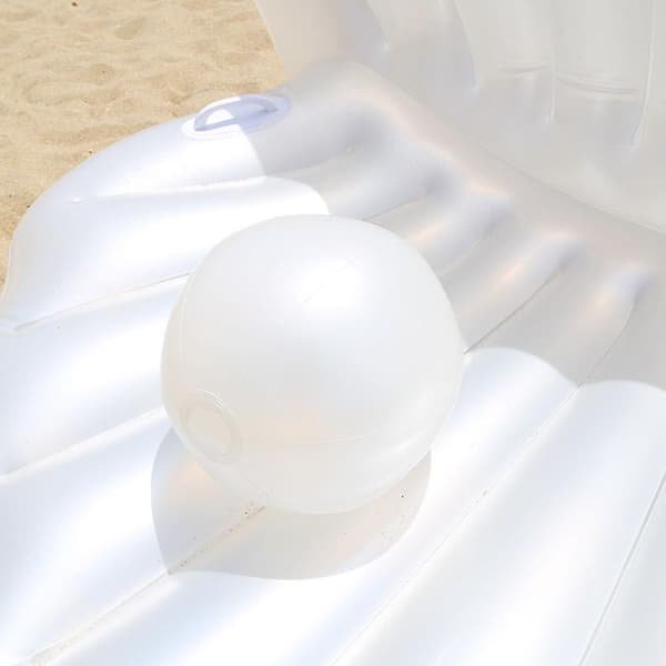 Inflatable Clam Pool Float Giant Mussel Shell with Pearl for Adults