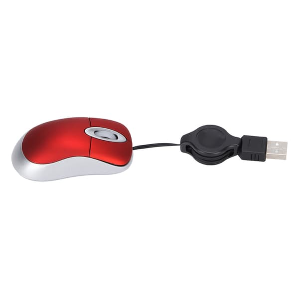 Wired Mouse Portable 1600DPI Optical Resolution USB Mice 3-Way Wheel Design Computer Accessories