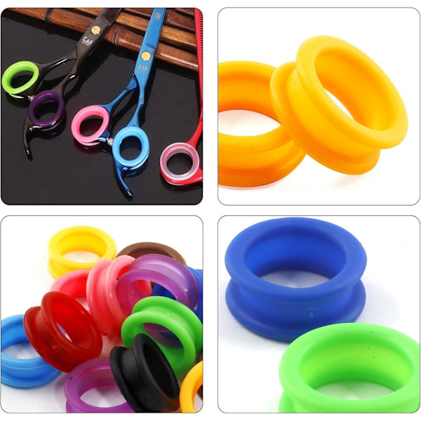 20 pcs Scissor Finger Inserts Ring Pet Scissors Rubber Grip Protector - 20 pcs