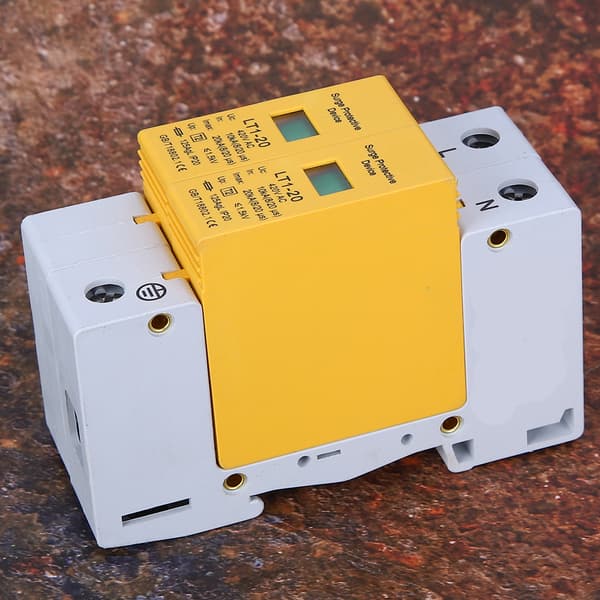 Surge Protector Yellow Module 2P LT1 20 20ka Anti Thunder Modular Devices