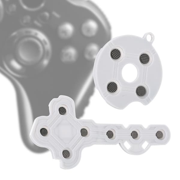 Ledende gummikontaktknap til Xbox 360-gamepad - sæt med 10 stk.