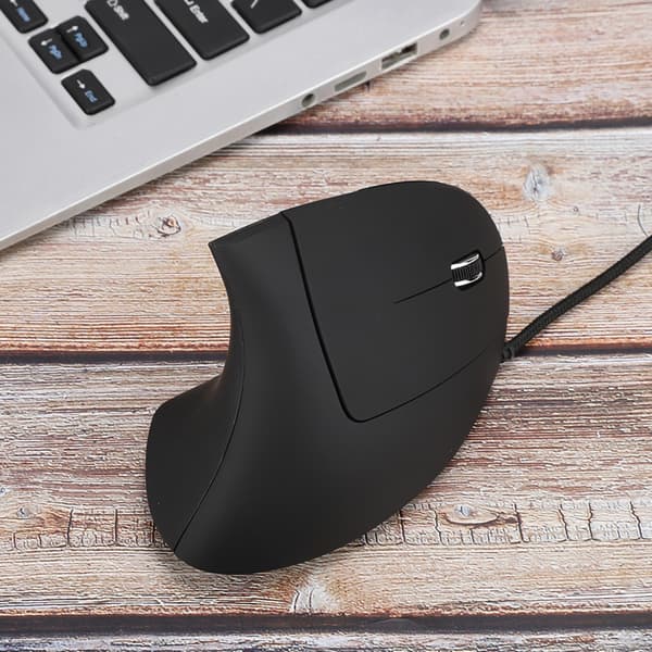 6D Ergonominen 800‑1200‑2000‑3200 DPI Säädettävä Optinen Pystyasennossa oleva Pelihiiri LED-valolla