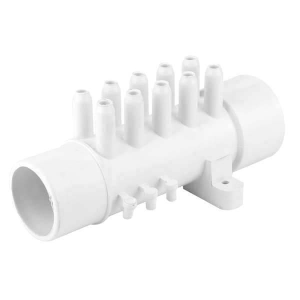 1.5 inch 10mm 10-Port PVC Pool Pipe Fitting Hot Spring Bathtub Spa Accessory