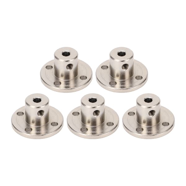 5 stk rustfritt stål flenskoblingstilkobling 3 mm indre diameter stiv akselkobling