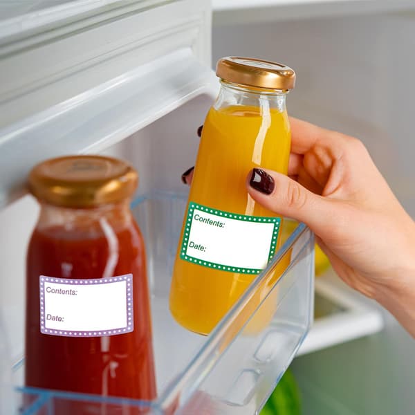 Freezer Labels Writable, 2 Rolls of 500 Pieces Each, Freezer Labels, Freezer Labels, Best Before
