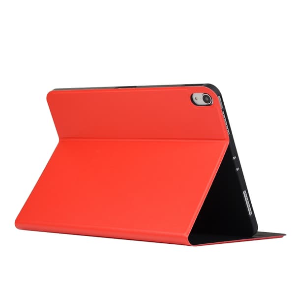 [LCS] iPad 11 11th Generation / 10.9 10th Generation 2022/2025 Case with Holder - Voltage Elastic Leather TPU Protective Case Red Röd