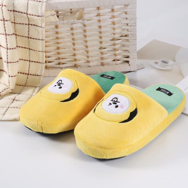 Kpop Bts Bt21 Unisex Warm Slippers with Non-Slip Sole -ES Cooky