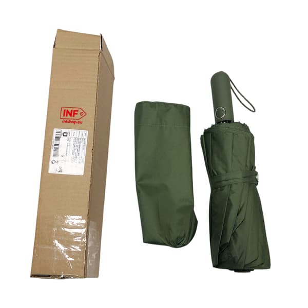 Fully Automatic Umbrella with 48 Ribs: Stormproof and Wind-Resistant Construction for Double Protection Green