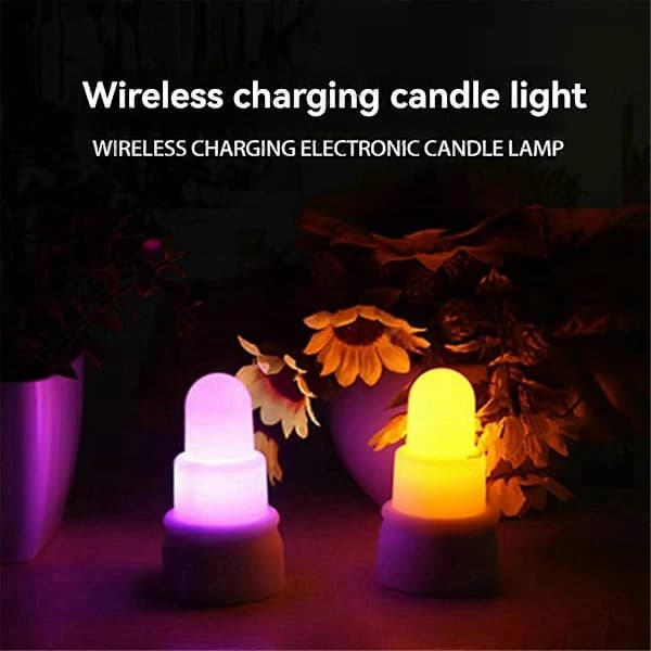 Rechargeable RGB LED Tea Wax Light Electronic Tea Light Lamp Atmosphere Decorative for Wedding, Home Decor AU Plug