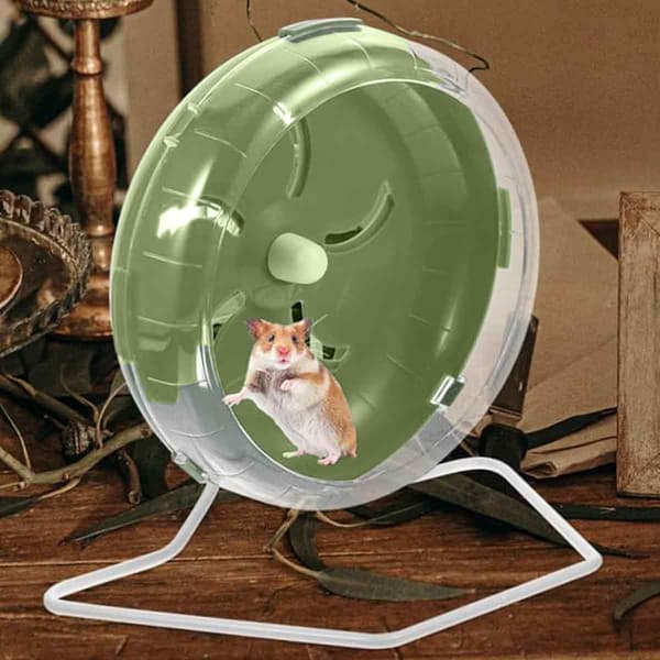 Hamster Paradise, Silent Hamster Wheel, for Stress-Free Exercise, Green, Reasonable Size
