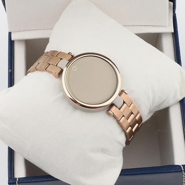Treperlet klokkerem i rustfritt stål for Garmin Lily Rose Gold