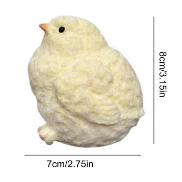 Legetøj - Sød kylling - 2-pak - Anti-stress - Gul - TPR