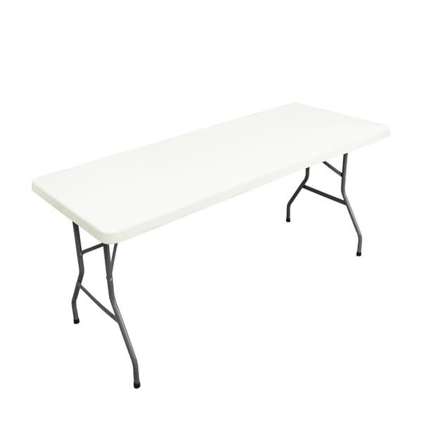 Fällbar picknickduk tvättbart bordskydd Premium uteplatsbordsöverdrag rektangulära bord vit 153x76cm vit