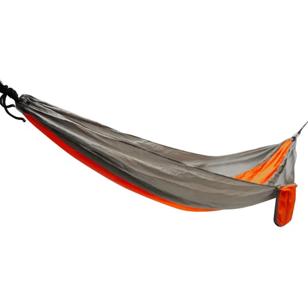 Portable Hammock with Tie Ropes Widened Indoor Outdoor Camping Silver Grey Orange