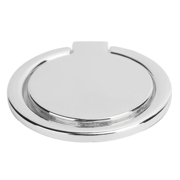 Mobiltelefon Fingerring Greb 360° Rotation Metal Telefonholder til Magnetisk Bilmontering Sølv