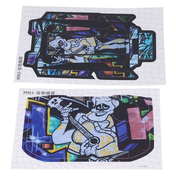 Drone Sticker Protective PVC Anti Scratch Colorfast Mini 3Pro RC Guitarist Pattern