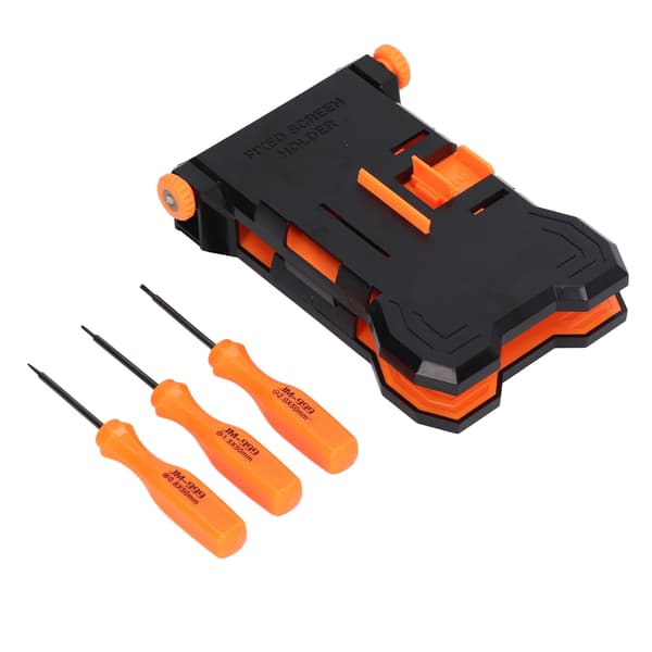 ABS Folding PCB Fixture Phone Repair Holder with 3pcs Screwdriver Tool Set Maintenance Kit