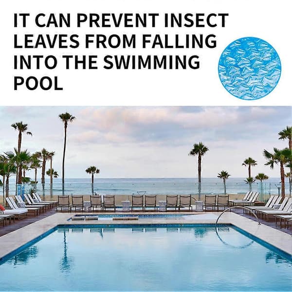 Durable UV-Resistant PE Pool Cover, 94.5 inches, Keeps Pool Clean, Blocks Debris, Compatible with Round Inflatable Pools