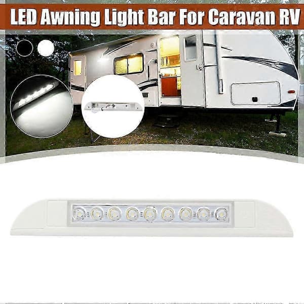 Waterproof LED Strip Light for Caravan Exterior, 9 LED, 12V 24V, Awning Light