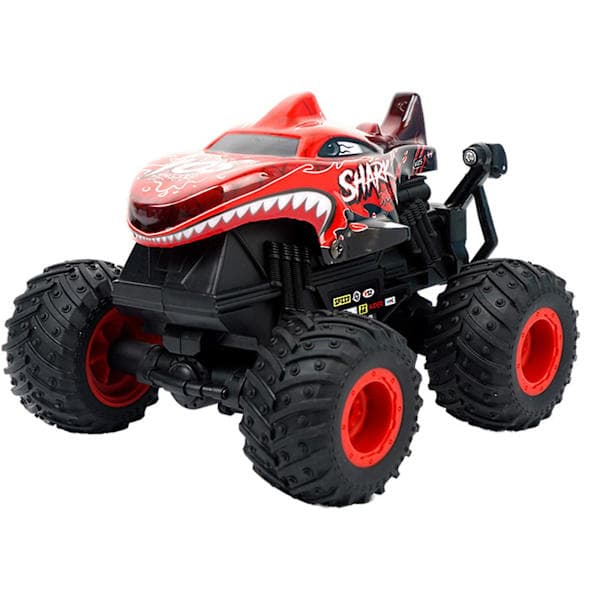 Fjernstyret bil, 2,4 GHz haj-tema monstertrucks til børn julegave, ny [DB] C