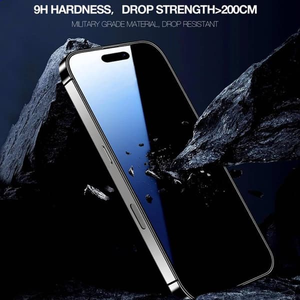 3-pack skärmskydd i härdat glas för iPhone 14 Pro, reptåligt