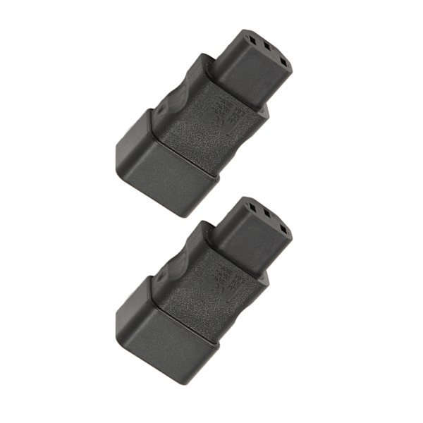 2 stk. IEC320 C20 til IEC320 C13 strømadapter Plug Play til UPS PDU-server