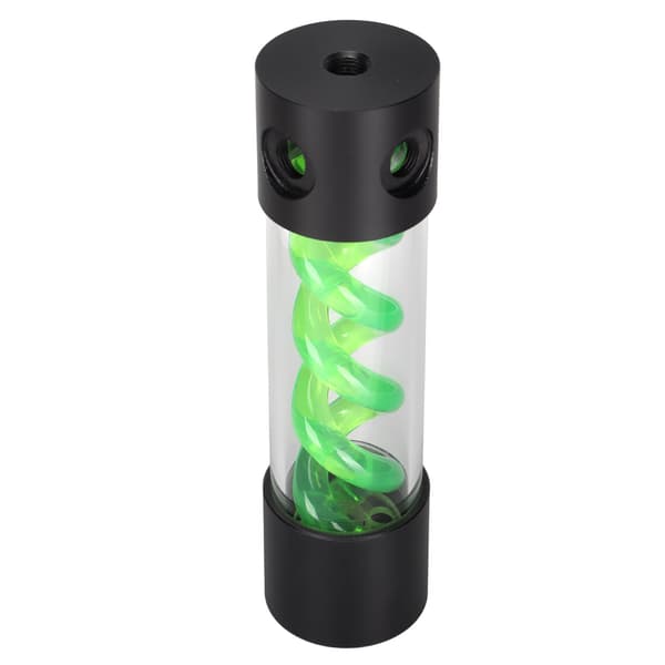 Water Cooling Reservoir 200mm/7.9in Length G1/4in Thread Acrylic Plastic Material 4 Hole Open Design PC Cooling Kit