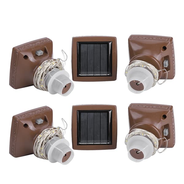 6-pack 20 LED Solar String Lights Waterproof Wine Bottle Cork Lamp Wedding Party Decoration