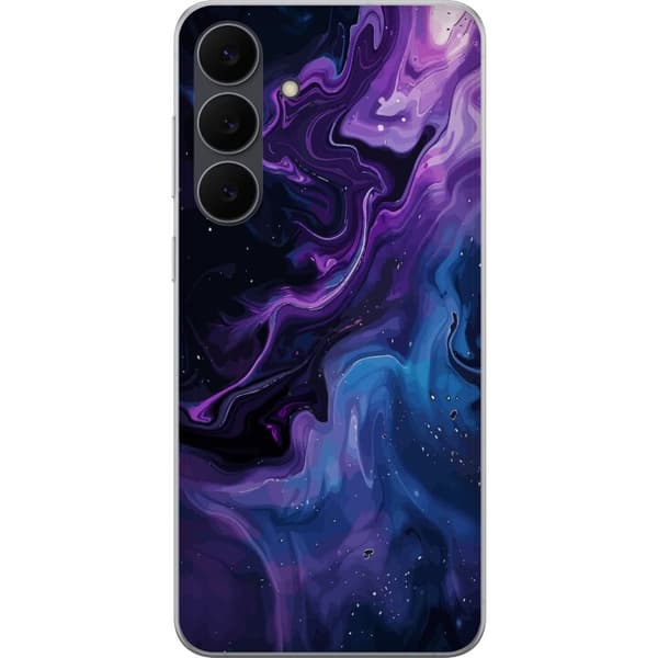 Kompatibelt mobildeksel til Samsung Galaxy S25 FE Kosmisk marmoroverflate