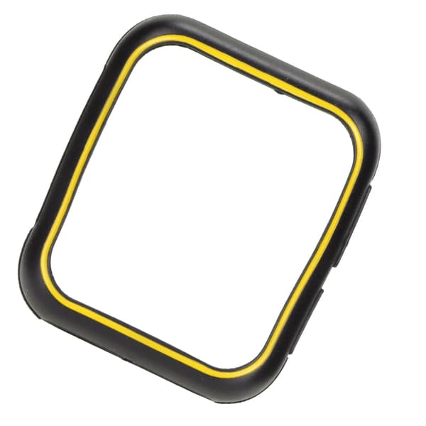 Soft TPU Protective Case for OPPO 2 46mm Watch Scratch-Resistant Watch Cover Black Yellow
