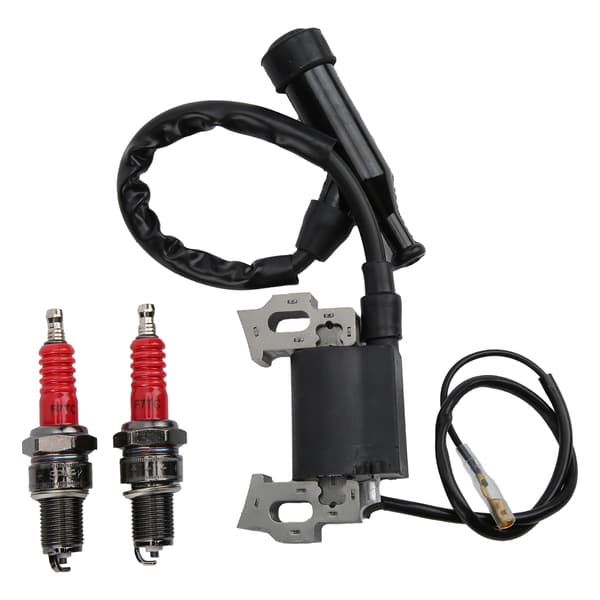 Spark Plug Kit with Ignition Coil Unit, Compatible with Predator Engine Models for 5.5HP 6.5HP 196cc 212cc Use, Fits Mini Bike and Go Kart