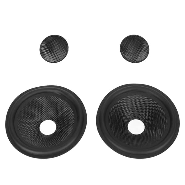 Speaker Cone Drum Paper 1 Inch Inner Diameter Subwoofer Cones Drum Paper with Rubber Edge for 5 Inch Speakers 2pcs