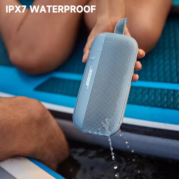 Bose SoundLink Flex Bärbar Bluetooth Vattentät Högtalare Stone Audio Blå/Svart/Vit