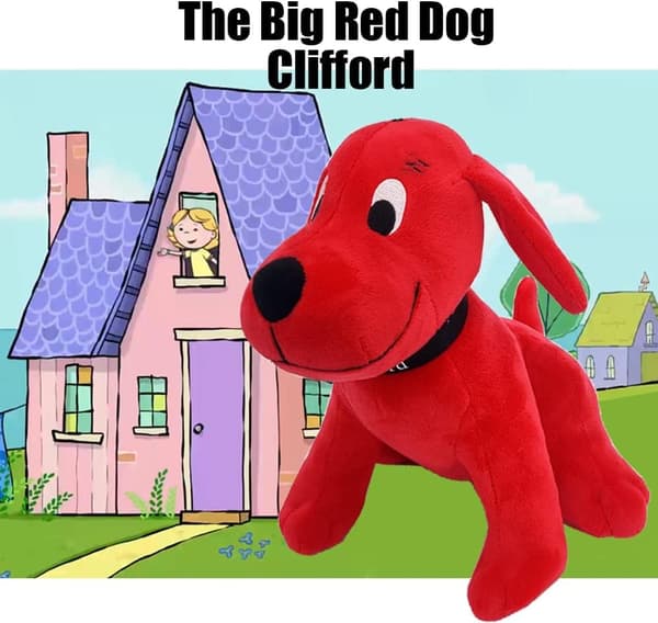 Clifford, iso punainen koira - pehmolelut - 9 tuuman Clifford-pehmoeläin, Clifford, iso punainen koira - pehmolelut
