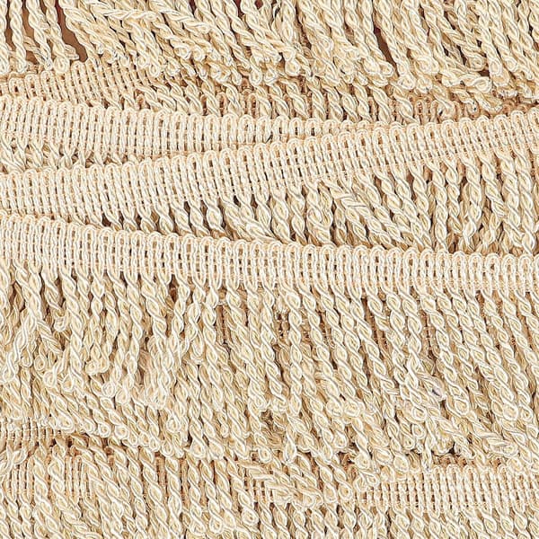Polyesterfrynser, gull, 0,3x5,5x1000cm sykant for gardiner, tepper, matter, klær, hjemmeinnredning (1 rull)