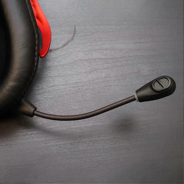 Hodesettmikrofon Glatt kommunikasjon Erstatning ABS Støyreduserende Spillmikrofon for Kingston HyperX CLOUD II Trådløs