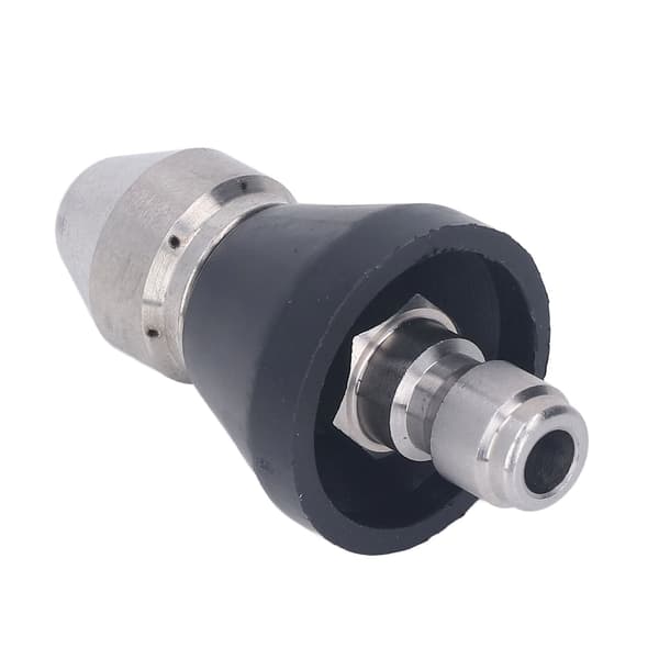 Højtryksrenser Turbo Dyse 5000PSI Rustfrit Stål Kompakt Erstatning 1/4in NPT 6 Huller