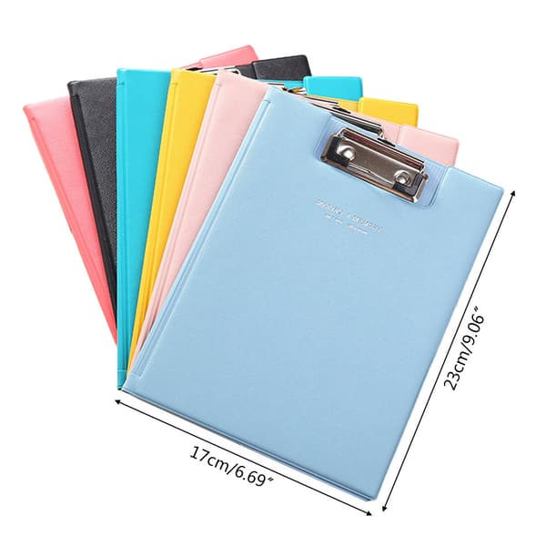 A5 Waterproof Writing Pad File Folder Document Holder School Office Stationery Supplies Random Color[ht]