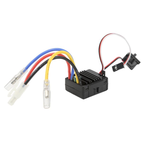60A Waterproof Brushless Motor ESC for 1/10 RC Car and Boat Black Replacement Accessory