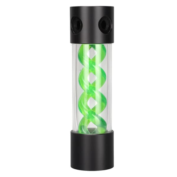 Water Cooling Reservoir 200mm/7.9in Length G1/4in Thread Acrylic Plastic Material 4 Hole Open Design PC Cooling Kit