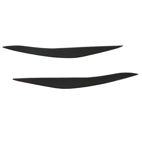 1 Pair Headlight Eyebrow Cover Black Headlight Eyelid Trim Replacement for 5 Series F10 2010-2013