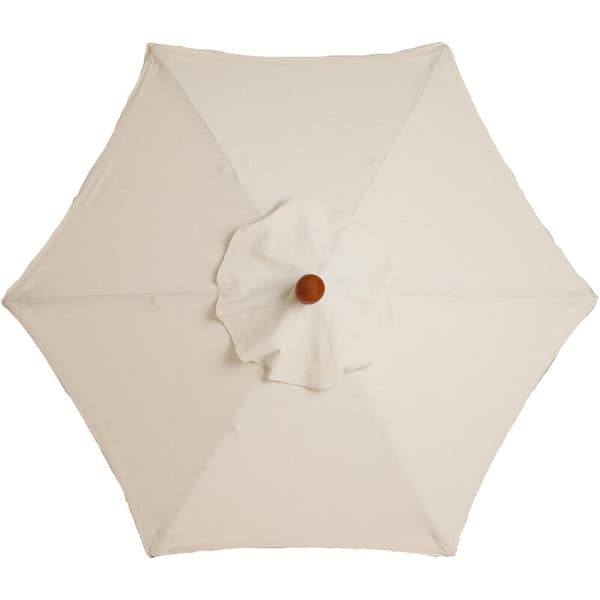 Erstatning Paraplytrekk - 6 Ribber - 2m Diameter - Vanntett - UV-beskyttelse - Erstatningsstoff - Beige