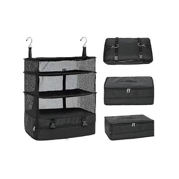 Travel Luggage Organizer Shelves Bag Suitcase Packing Cube Foldable Hanging Wardrobe Storage Bag-YUHAO
