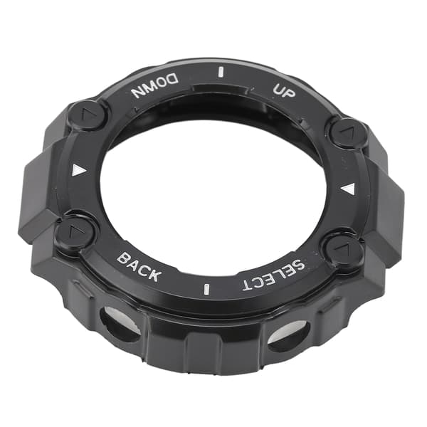 Amazfit TRex Watch Edge Bumper Protective Shell Ram - Sort skal med hvidt ord