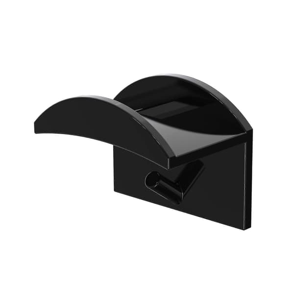 10-pack Wall Mounted Cap Holders for Home, Bedroom, Self-Adhesive, Traceless Caps (Black)