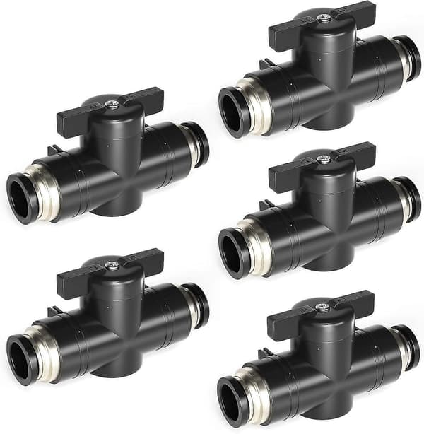 Delar 6mm OD Pneumatisk Kuleventil, Trykkreguleringsventilkoblinger (buc6-koblinger)