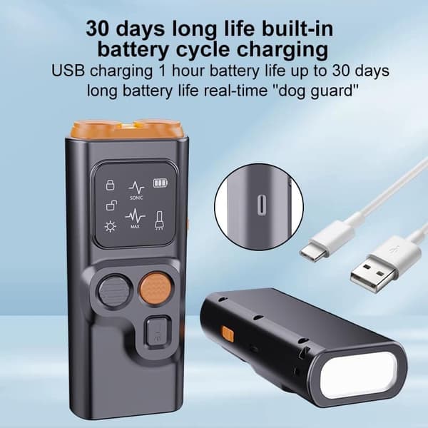 Ultrasonic Anti-Bark Dog – Bark Control with HD Screen and LED Light