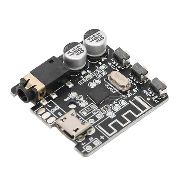 Bluetooth-mottakerkort Bluetooth 5.0 stereoforsterkerkort med knappekontroll for DIY svart